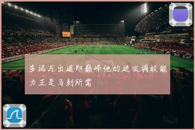 多诺万出道即巅峰他的进攻调校能力正是马刺所需